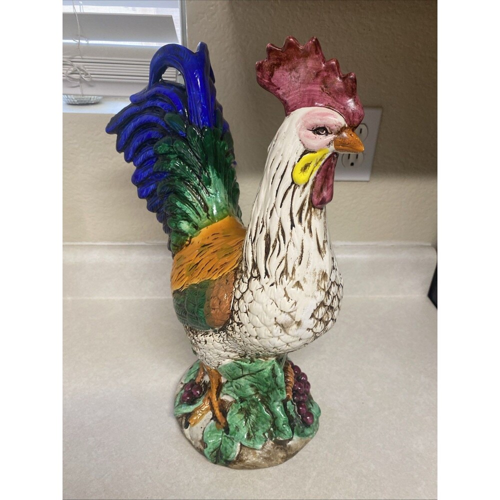 Beautiful Three Hands Corp Large Ceramic Rooster